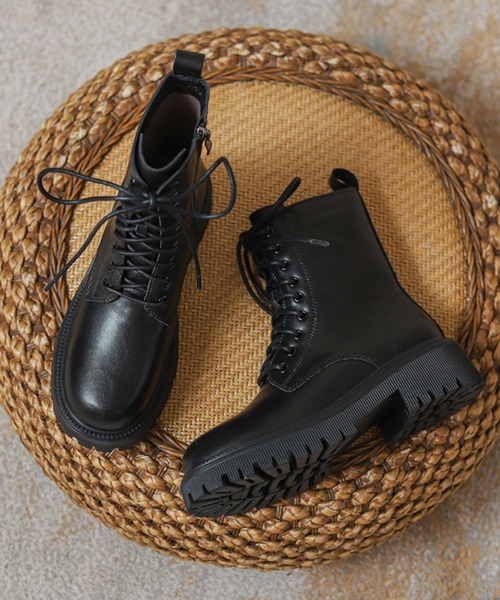 厚底 レースアップブーツ（ブーツ）｜Revo.（レボ）