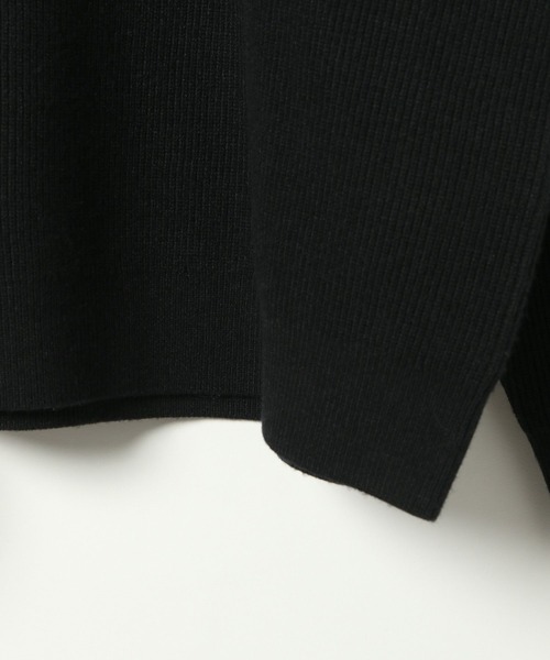 GLOBAL WORK（グローバルワーク）の「メルティハーフジップ/116319（ニット/セーター・メンズ・アイボリー/ブラック・X-LARGE/LARGE/SMALL/MEDIUM）」の10枚目の写真