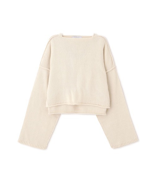 ETRE TOKYO（エトレトウキョウ）の「2ピースアウトリンキングニットプルオーバー（ニット/セーター・レディース・オフホワイト/ブラック/レッド・FREE）」の2枚目の写真