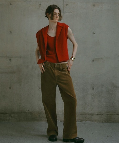 ETRE TOKYO（エトレトウキョウ）の「2ピースアウトリンキングニットプルオーバー（ニット/セーター・レディース・オフホワイト/ブラック/レッド・FREE）」の8枚目の写真