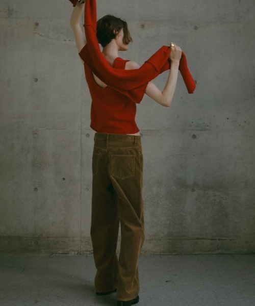 ETRE TOKYO（エトレトウキョウ）の「2ピースアウトリンキングニットプルオーバー（ニット/セーター・レディース・オフホワイト/ブラック/レッド・FREE）」の9枚目の写真