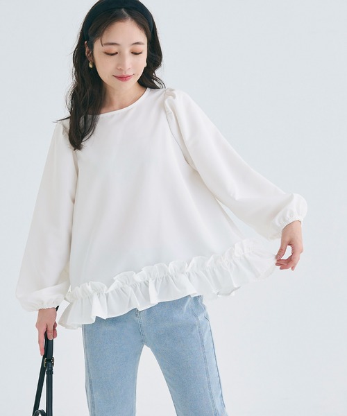 ホイップフリルブラウス（シャツ/ブラウス）｜coca（coca）（コカ）の