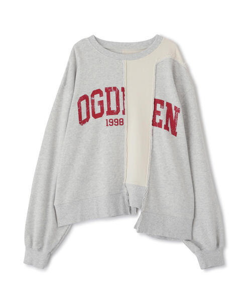 FREE'S MART（フリーズマート）の「◆リメイク風ビッグスウェット（スウェット・レディース・ホワイト/ネイビー・FREE）」の3枚目の写真