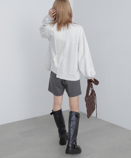 FREE'S MART（フリーズマート）の「◆リメイク風ビッグスウェット（スウェット・レディース・ホワイト/ネイビー・FREE）」の11枚目の写真