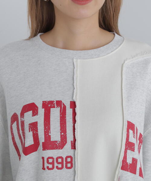 FREE'S MART（フリーズマート）の「◆リメイク風ビッグスウェット（スウェット・レディース・ホワイト/ネイビー・FREE）」の15枚目の写真