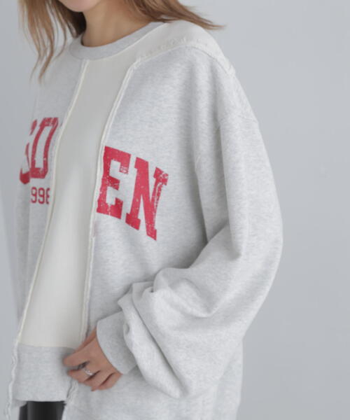 FREE'S MART（フリーズマート）の「◆リメイク風ビッグスウェット（スウェット・レディース・ホワイト/ネイビー・FREE）」の17枚目の写真