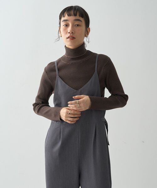 AMERICAN HOLIC（アメリカンホリック）の「バイパチリブタートルネックニットプルオーバー（ニット/セーター・レディース・杢グレー/ホワイト系その他4/アイボリー/ブラック/レッド/ブラウン・M/L）」の18枚目の写真