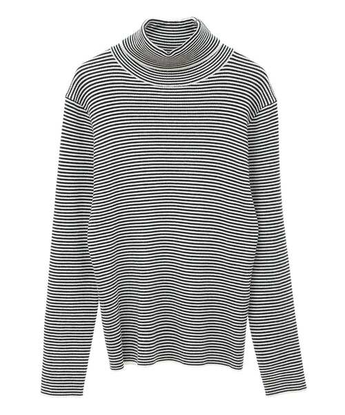 AMERICAN HOLIC（アメリカンホリック）の「バイパチリブタートルネックニットプルオーバー（ニット/セーター・レディース・杢グレー/ホワイト系その他4/アイボリー/ブラック/レッド/ブラウン・M/L）」の11枚目の写真