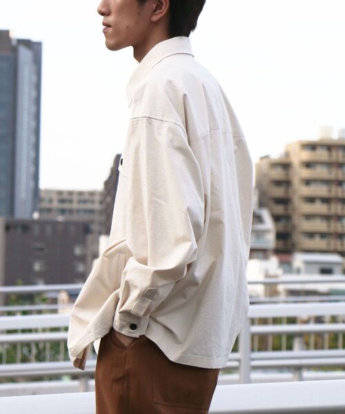 CRAFT STANDARD BOUTIQUE（クラフトスタンダードブティック）の「CPOシャツジャケット（その他アウター・メンズ・アイボリー/オリーブ/ベージュ・M/L/XL）」の5枚目の写真