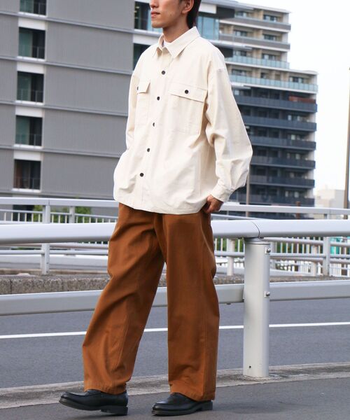 CRAFT STANDARD BOUTIQUE（クラフトスタンダードブティック）の「CPOシャツジャケット（その他アウター・メンズ・アイボリー/オリーブ/ベージュ・M/L/XL）」の7枚目の写真