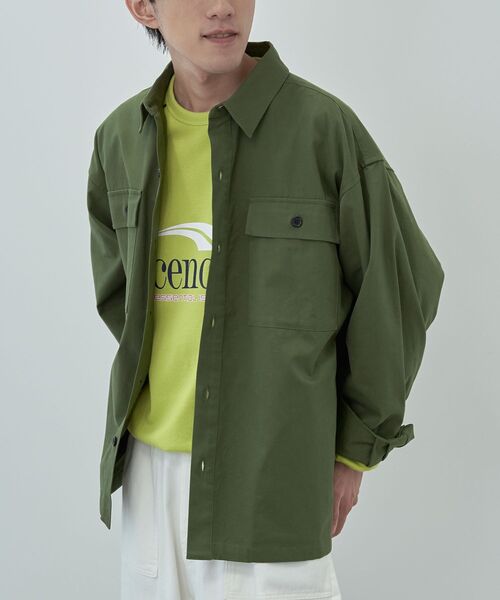 CRAFT STANDARD BOUTIQUE（クラフトスタンダードブティック）の「CPOシャツジャケット（その他アウター・メンズ・アイボリー/オリーブ/ベージュ・M/L/XL）」の16枚目の写真