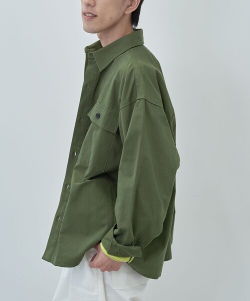 CRAFT STANDARD BOUTIQUE（クラフトスタンダードブティック）の「CPOシャツジャケット（その他アウター・メンズ・アイボリー/オリーブ/ベージュ・M/L/XL）」の17枚目の写真