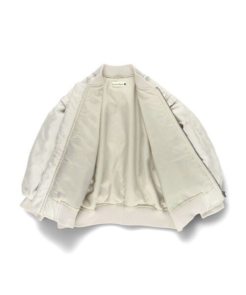 BRANSHES(ブランシェス)の「【2WAY】スリーブ切替MA-1ブルゾン(ブルゾン・キッズ・カーキオリーブ/ライトベージュ・120/130/90/150/140/100/110)」の19枚目の写真