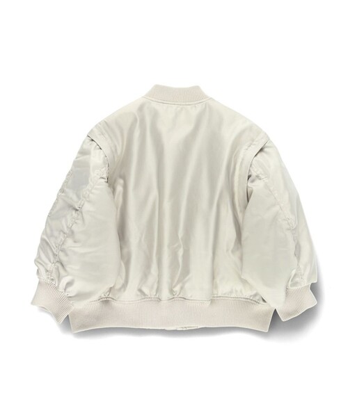 BRANSHES(ブランシェス)の「【2WAY】スリーブ切替MA-1ブルゾン(ブルゾン・キッズ・カーキオリーブ/ライトベージュ・120/130/90/150/140/100/110)」の20枚目の写真