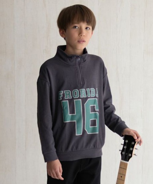 ベルバシーン Union College プリントスウェット M ネイビー