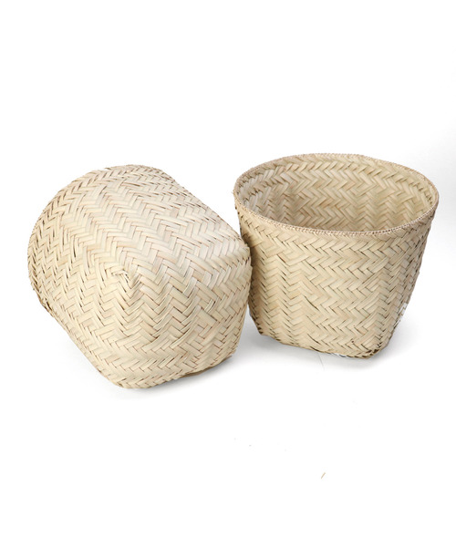 UNBILLION(アンビリオン)の「アフリカンスクエアー AFRICANSQUARE / サトラナかご 中(かごバッグ・レディース・ベージュ・FREE)」の2枚目の写真
