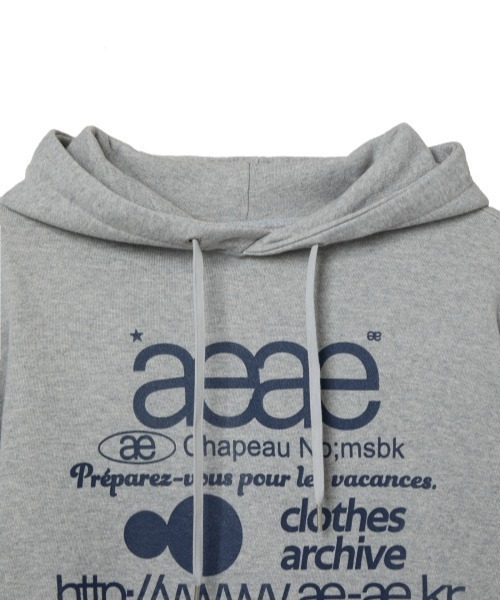 aeae（エーイーエーイー）の「WEB LOGO LOOSED HOODIE（パーカー