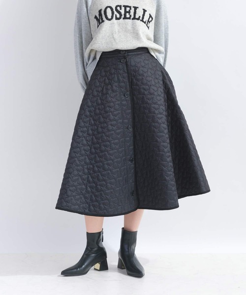 PICCIN（ピッチン）の「【セットアップ可能】星キルティングフレアスカート（セットアップ・レディース・カーキ/ブラック・M）」の2枚目の写真