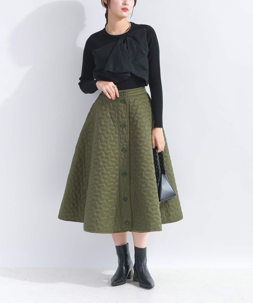 PICCIN（ピッチン）の「【セットアップ可能】星キルティングフレアスカート（セットアップ・レディース・カーキ/ブラック・M）」の19枚目の写真