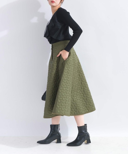 PICCIN（ピッチン）の「【セットアップ可能】星キルティングフレアスカート（セットアップ・レディース・カーキ/ブラック・M）」の21枚目の写真