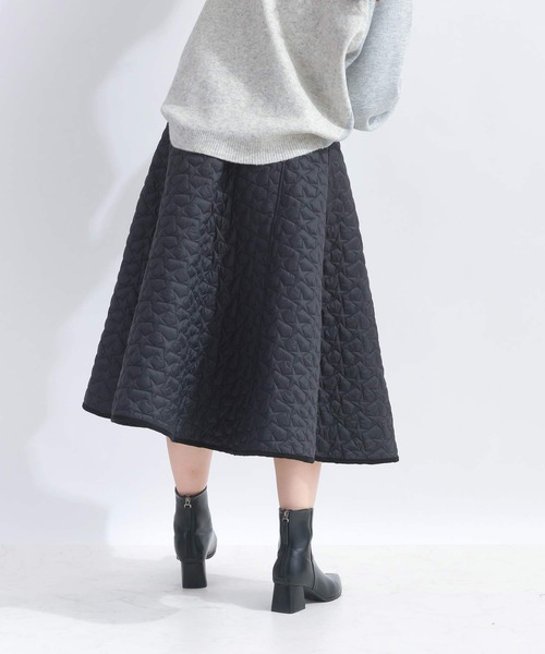 PICCIN（ピッチン）の「【セットアップ可能】星キルティングフレアスカート（セットアップ・レディース・カーキ/ブラック・M）」の4枚目の写真