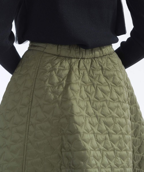 PICCIN（ピッチン）の「【セットアップ可能】星キルティングフレアスカート（セットアップ・レディース・カーキ/ブラック・M）」の13枚目の写真