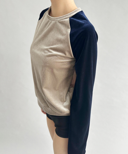 SIMONE WILD(シモーネワイルド)の「【SIMONE WILD FOR LULU】Raglan tee(Tシャツ/カットソー・レディース・シルバー・SMALL)」の2枚目の写真