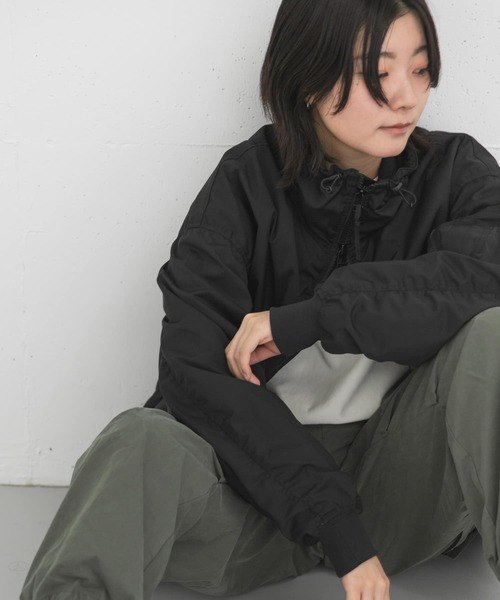 EKAL（エカル）の「撥水ボンバージャケット（ダウンジャケット/コート・レディース・ブラック/グレー・ONE）」の17枚目の写真