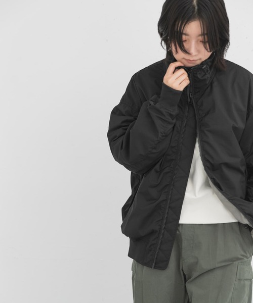 EKAL（エカル）の「撥水ボンバージャケット（ダウンジャケット/コート・レディース・ブラック/グレー・ONE）」の20枚目の写真