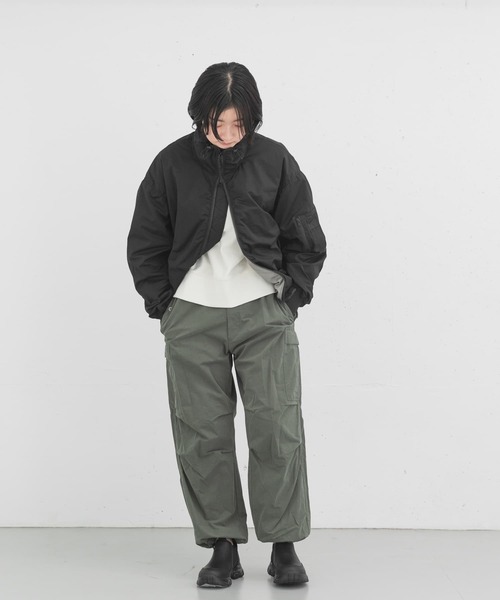 EKAL（エカル）の「撥水ボンバージャケット（ダウンジャケット/コート・レディース・ブラック/グレー・ONE）」の22枚目の写真