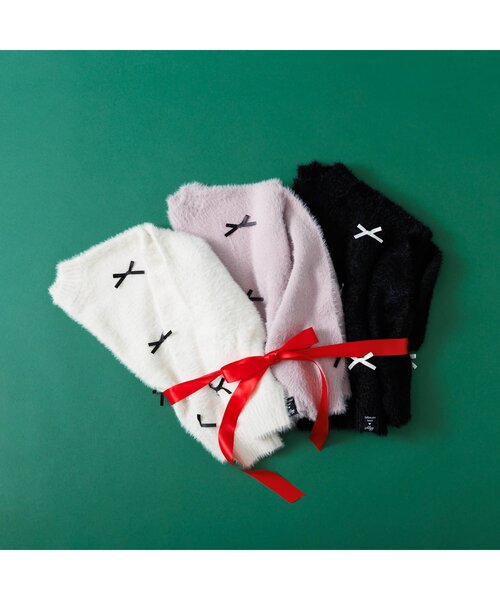 algy（アルジー）の「りぼんシャギーニット（ニット/セーター・キッズ・アイボリー/ブラック/ピンク・SMALL/MEDIUM/X-SMALL/XX-SMALL/XXX-SMALL）」の6枚目の写真