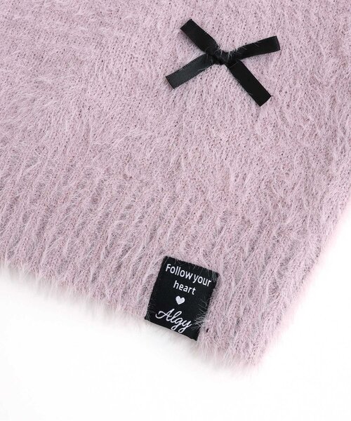 algy（アルジー）の「りぼんシャギーニット（ニット/セーター・キッズ・アイボリー/ブラック/ピンク・SMALL/MEDIUM/X-SMALL/XX-SMALL/XXX-SMALL）」の9枚目の写真