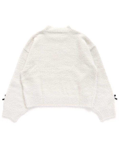 algy（アルジー）の「りぼんシャギーニット（ニット/セーター・キッズ・アイボリー/ブラック/ピンク・SMALL/MEDIUM/X-SMALL/XX-SMALL/XXX-SMALL）」の17枚目の写真