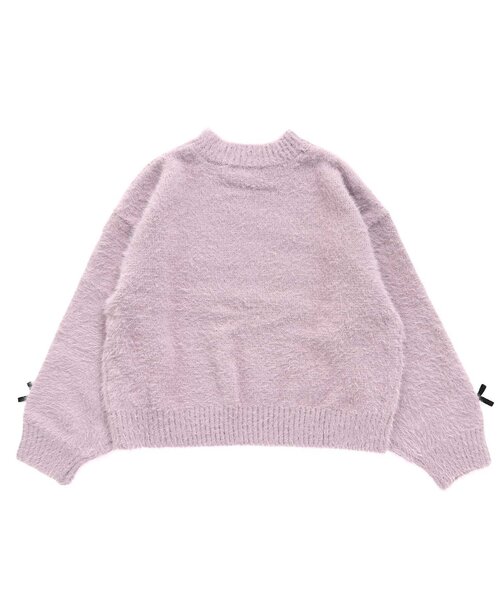 algy（アルジー）の「りぼんシャギーニット（ニット/セーター・キッズ・アイボリー/ブラック/ピンク・SMALL/MEDIUM/X-SMALL/XX-SMALL/XXX-SMALL）」の12枚目の写真