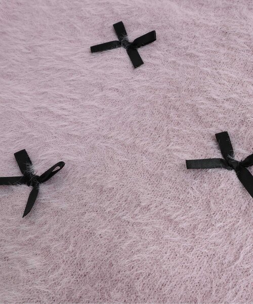 algy（アルジー）の「りぼんシャギーニット（ニット/セーター・キッズ・アイボリー/ブラック/ピンク・SMALL/MEDIUM/X-SMALL/XX-SMALL/XXX-SMALL）」の15枚目の写真