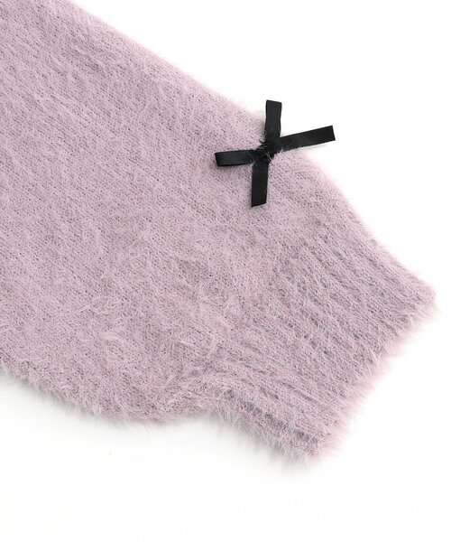 algy（アルジー）の「りぼんシャギーニット（ニット/セーター・キッズ・アイボリー/ブラック/ピンク・SMALL/MEDIUM/X-SMALL/XX-SMALL/XXX-SMALL）」の16枚目の写真