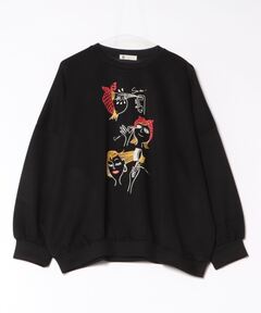 GLASS CYPRESS(グラス サイプレス) Black Silk Sunflower Tunic