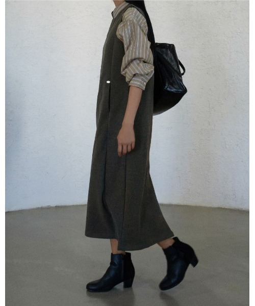 3.3 Field Trip （3.3フィールドトリップ）の「3.3 Field Trip／クラシックワンピース（ワンピース・レディース・カーキ/チャコール・FREE）」の4枚目の写真