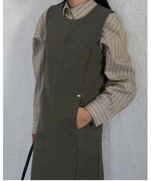 3.3 Field Trip （3.3フィールドトリップ）の「3.3 Field Trip／クラシックワンピース（ワンピース・レディース・カーキ/チャコール・FREE）」の7枚目の写真