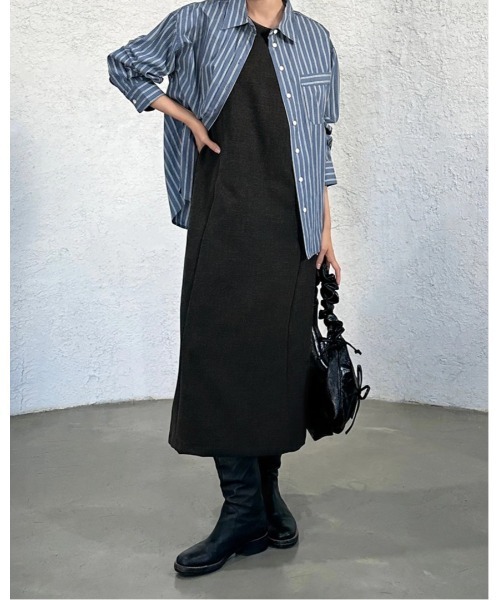 3.3 Field Trip （3.3フィールドトリップ）の「3.3 Field Trip／クラシックワンピース（ワンピース・レディース・カーキ/チャコール・FREE）」の10枚目の写真