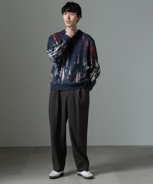 【セール】テックメルトンワイドスラックス（スラックス）｜nano･universe（ナノユニバース）