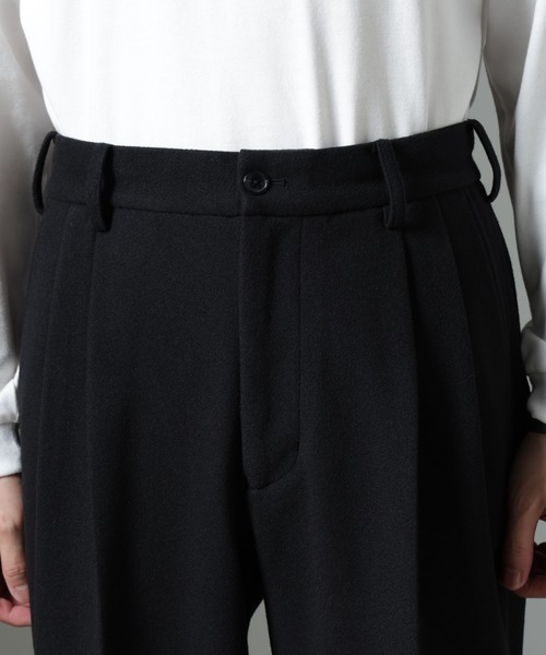 【セール】テックメルトンワイドスラックス（スラックス）｜nano･universe（ナノユニバース）