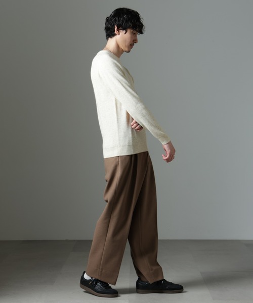 【セール】テックメルトンワイドスラックス（スラックス）｜nano･universe（ナノユニバース）