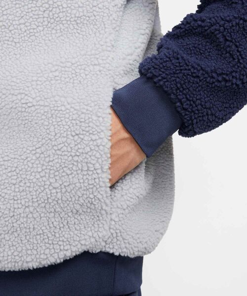NIKE（ナイキ）の「ナイキ スポーツウェア スウッシュ メンズ フルジップ リバーシブル ボア ジャケット / Nike Sportswear Swoosh Men's Full-Zip Reversible Jacket BQ6546-411 Midnight Navy（ブルゾン・メンズ・ネイビー・XL/S/M/L/2XL）」の19枚目の写真