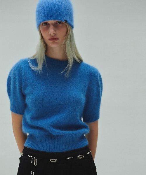MOHAIR HALF SLEEVE KNIT（ニット/セーター）｜DIAGONAL（ダイアゴナル）