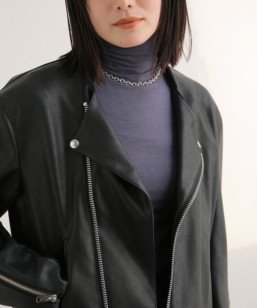 セール】NOMA t.d.*NEEDLES Faux Lether Riders JK（その他アウター