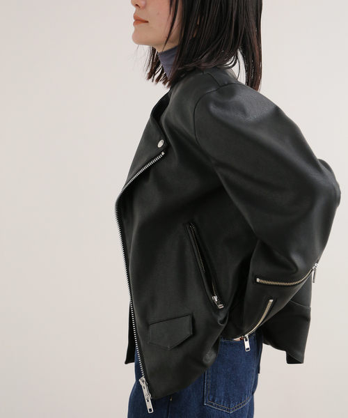 セール】NOMA t.d.*NEEDLES Faux Lether Riders JK（その他アウター