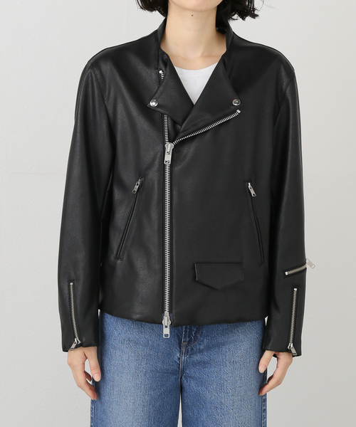 【完売】NOMA t.d.× Needlesライダースジャケット　サイズ2 NOMA t.d. × NEEDLES[ノーマティーディー×ニードルズ] Faux