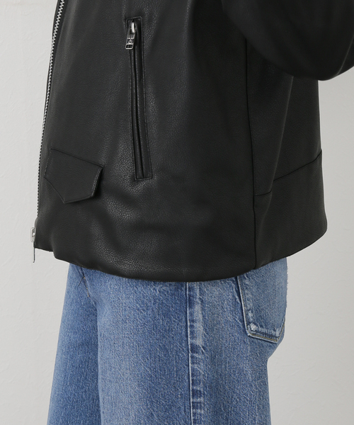 セール】NOMA t.d.*NEEDLES Faux Lether Riders JK（その他アウター