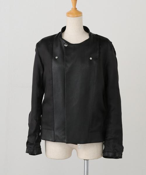 セール】NOMA t.d.*NEEDLES Faux Lether Riders JK（その他アウター